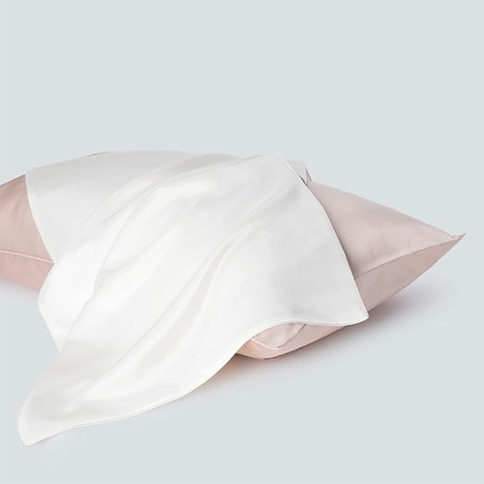 White Silk Pillow Cases King - Image 5