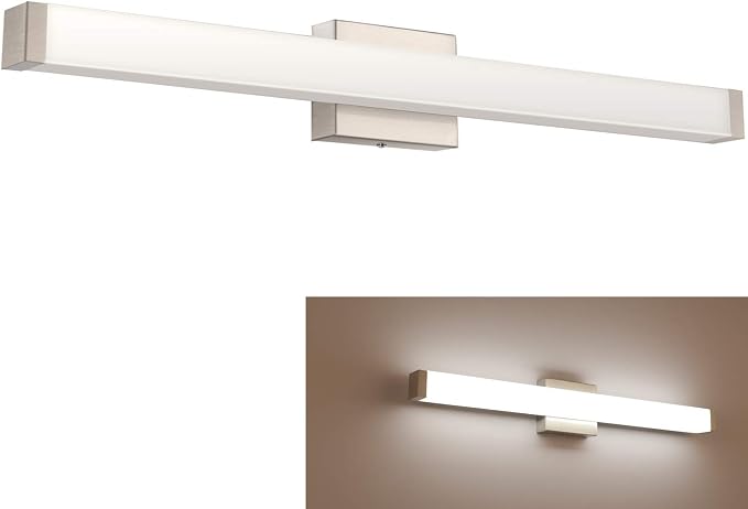 40 Inch Brushed Nickel LED Bathroom Vanity Light, 24W 4000K Natural White - Image 2