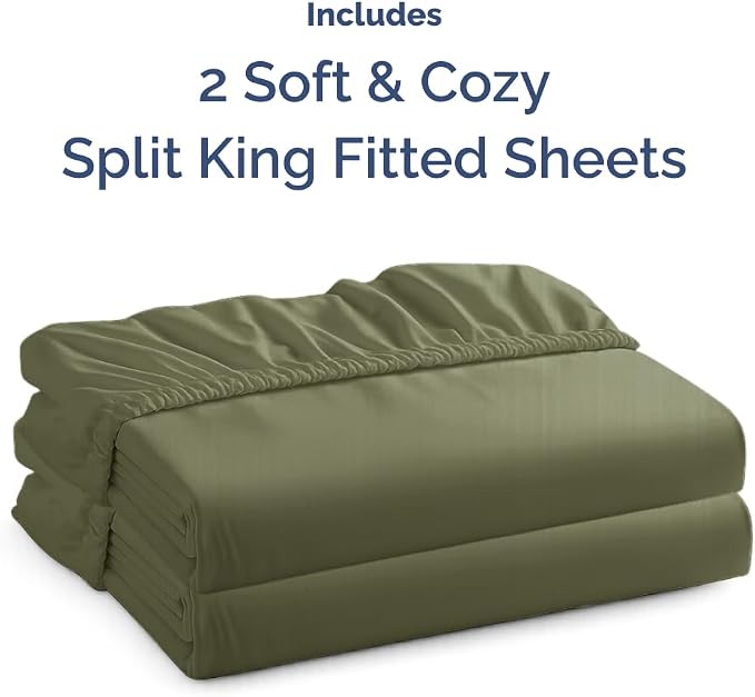Split King Fitted Bed Sheet - Image 4