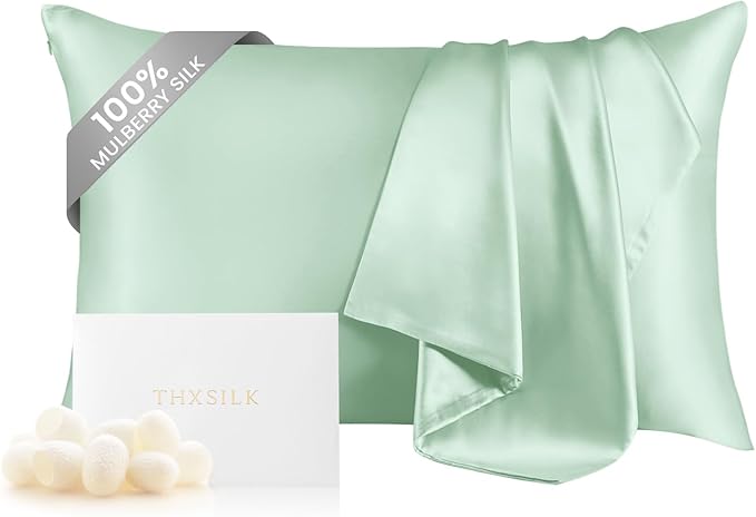 THXSILK 100% Mulberry Silk Pillowcase by THXSILK