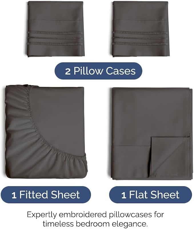 Queen Size 4 Piece Sheet Set - Image 2