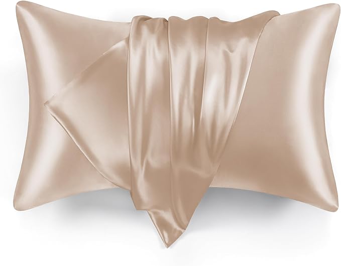 Love's cabin Satin Pillowcase Set of 2 King Size 20x36, Cooling Pillow Covers by Lovescabin