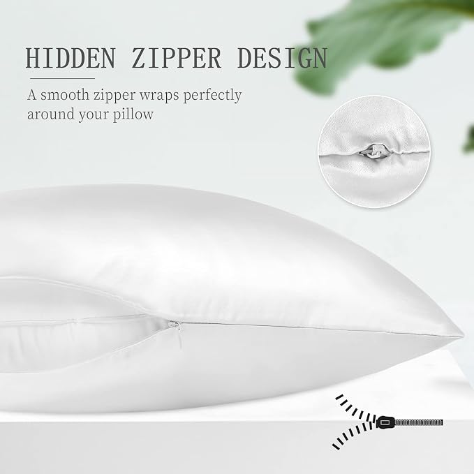 OLESILK Silk Body Pillowcase 20x54 Zippered: 100% Mulberry Silk - Image 5