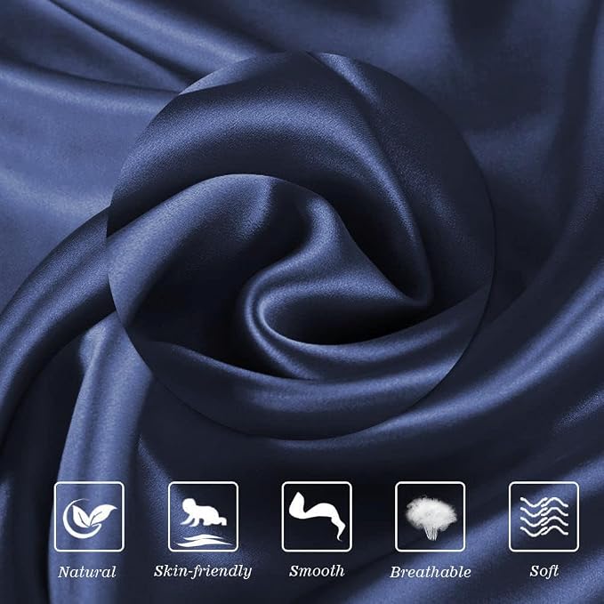 Ravmix Silk Pillow Cases with Zipper, 21momme Mulberry Silk Pillowcase - Image 7
