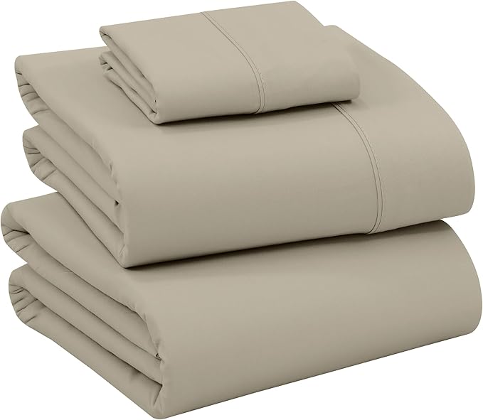 RUVANTI 100% Cotton Sheets – Twin XL Size Percale Bedding, Cooling & Breathable by Ruvanti