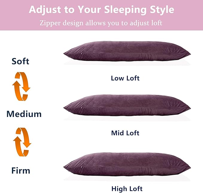 1 MIDDLE ONE Body Pillow, Memory Foam Body Pillows - Image 5