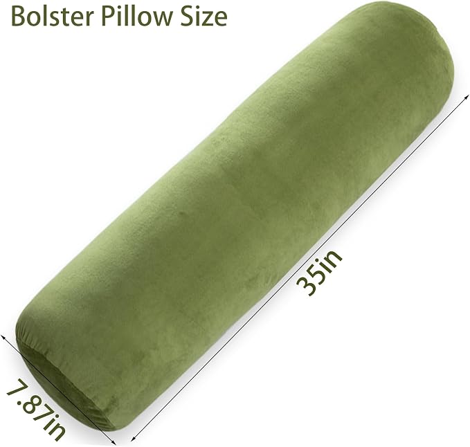 1 MIDDLE ONE Bolster Pillow for Bed, Long Round Body Pillow for Adults - Image 3