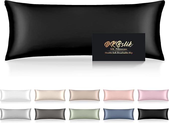 Silk Body Pillow Pillowcase, Mulberry Silk Body Pillow Cases by HOME