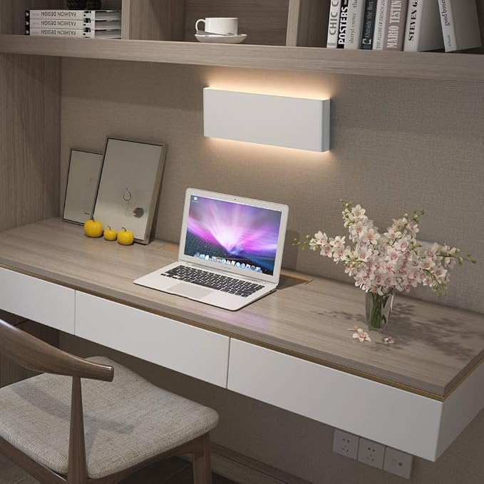 Aipsun 15.75in Matte White Modern Vanity Light Up and Down LED Vanity Light - Image 5