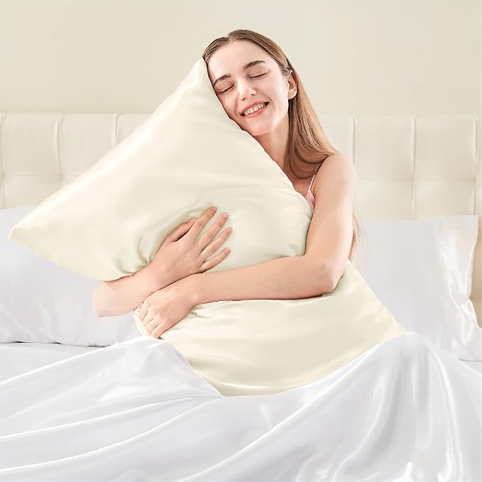 BEDELITE Satin Pillowcase with Zipper 2 Pack, Super Soft and Cooling Similar to - Image 2