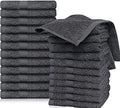 QUBA LINEN Hotel & Spa 100% Cotton Washcloths Pack of 24, Ultra Soft, Quick Dry by QUBA+LINEN