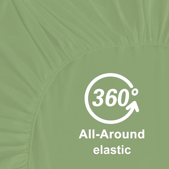 Hotella 100% Microfiber Full Size Fitted Sheet Only, Machine Washable and - Image 5