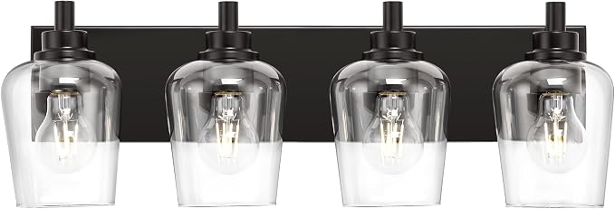 Bathroom Light Fixtures, 4-Light Modern Vanity Light by Metwet