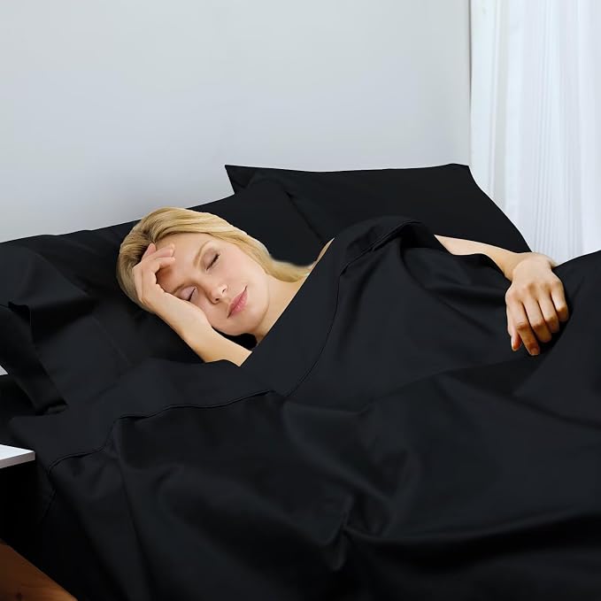 2-Pack Cotton Full Flat Sheet Only, 600 Thread Count 100% Egyptian Cotton Top - Image 6
