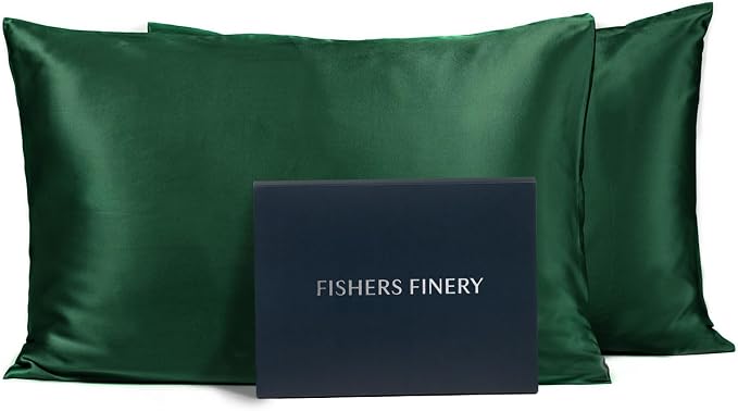 Fishers Finery 25mm 100% Pure Mulberry Silk Pillowcase by FishersFinery