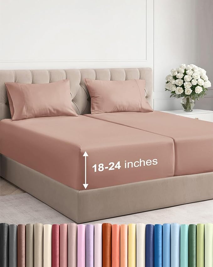 Extra Deep Split King Sheet Set by CGKUnlimited