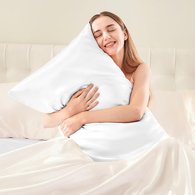 BEDELITE Satin Body Pillow Cover, Super Soft and Cooling Body Pillow Pillowcase - Image 2