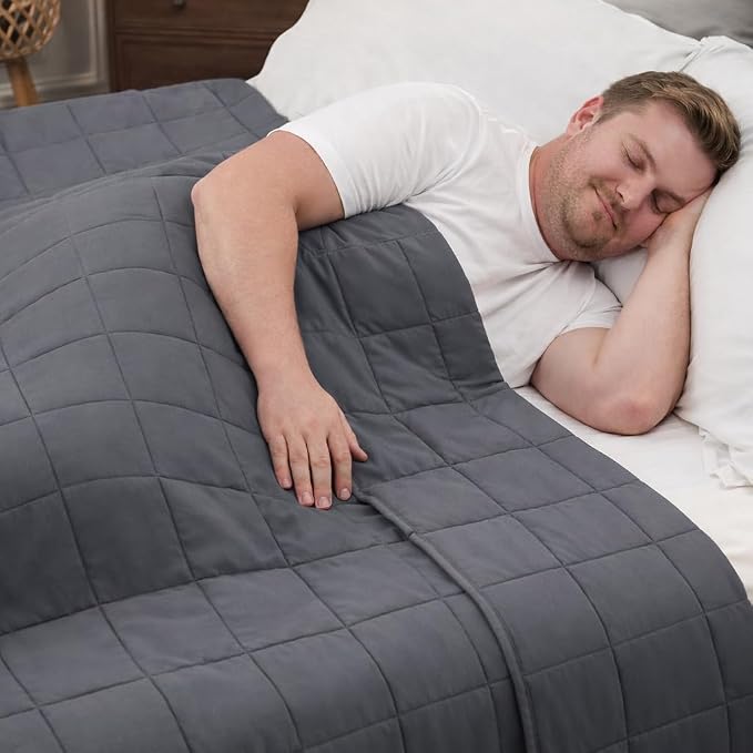 Weighted Blanket for Adults 25lbs, King Size Cooling Heavy Throw Blanket for by BETU
