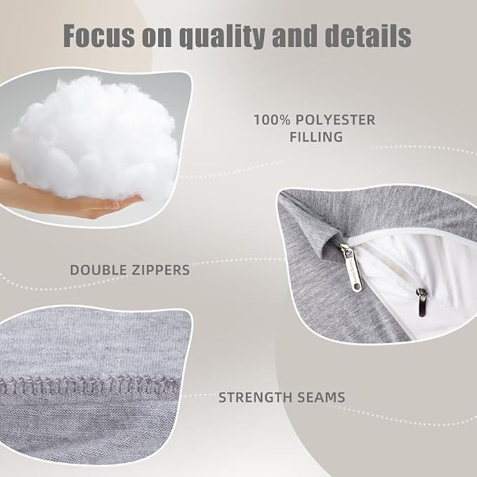 Chilling Home Pregnancy Pillow, C Shaped Full Body Pillow Maternity Pillow - Image 5
