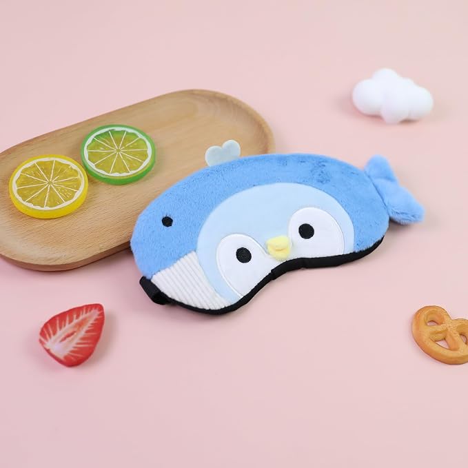 PERFECTSIGHT Sleep Eye Masks, Cute Plush Sleep Eye Cover Lightweight Adjustable - Image 6