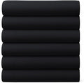GOLD TEXTILES King Flat Sheet 6 Pack – Brushed Microfiber Top Sheets by GOLDTEXTILES