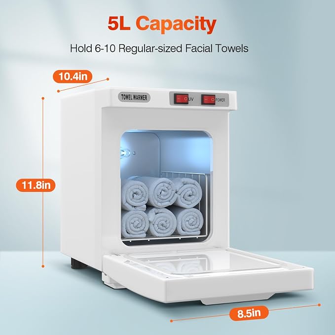 Utenzi Hot Towel Warmer, Spa Towel Cabinet 5L Professional Mini Towel Heater - Image 6