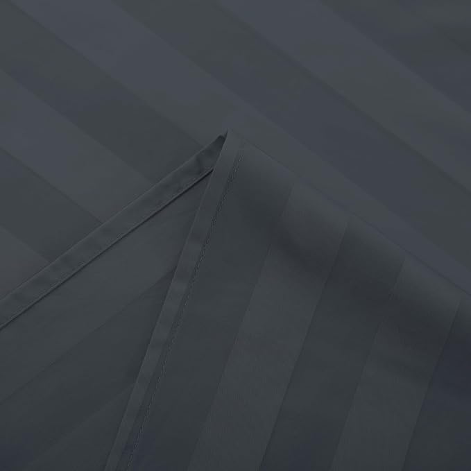Flat Sheet Only Full Size, 400 TC 100% Egyptian Cotton Flat Sheet Striped - Image 5