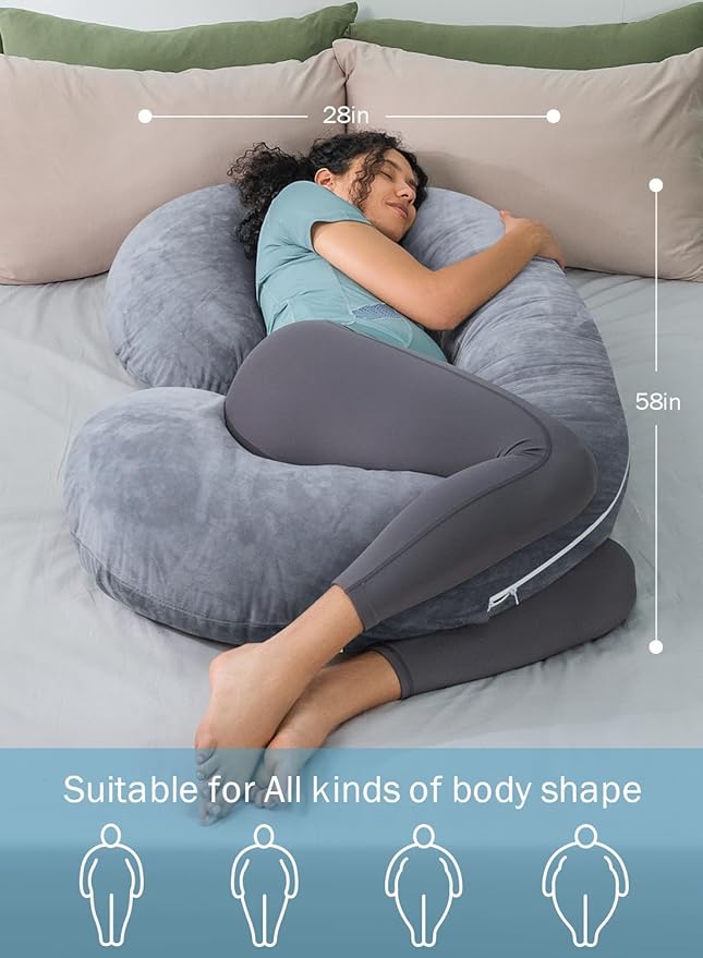 INSEN Pregnancy Pillow for Sleeping, Maternity Pillow - Image 5