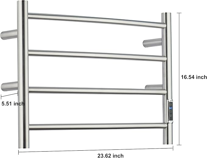 Heated Towel Racks for Bathroom, Wall Mounted Electric Towel Warmer Racks - Image 4