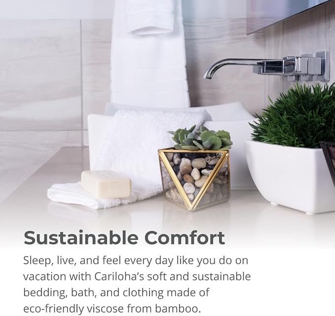 Cariloha Bath Towel | Harbor Gray |28"x54" | Turkish Cotton & Viscose Material - Image 5