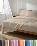 Lightweight 4 Piece Bed Sheet Set Queen Size by CGKUnlimited