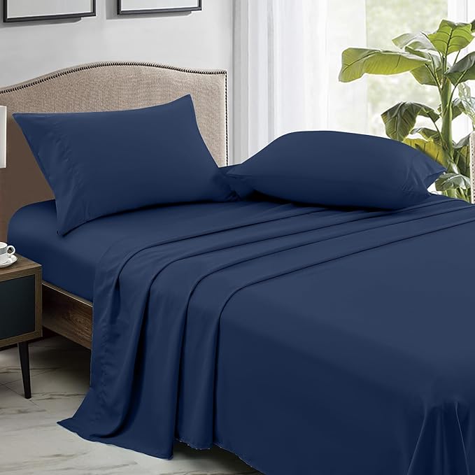 FreshCulture Full Flat Sheets Only, Soft Microfiber Bedding Sheets - Image 3