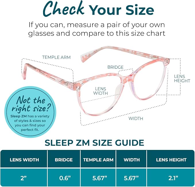 Sleep ZM Blue Light Blocking & Light Sensitivity Glasses - Image 2