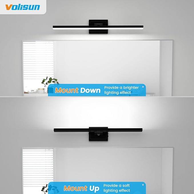 VOLISUN Modern Bathroom Vanity Light 31.5 inch, 18W Dimmable 5CCT Led Bathroom - Image 7
