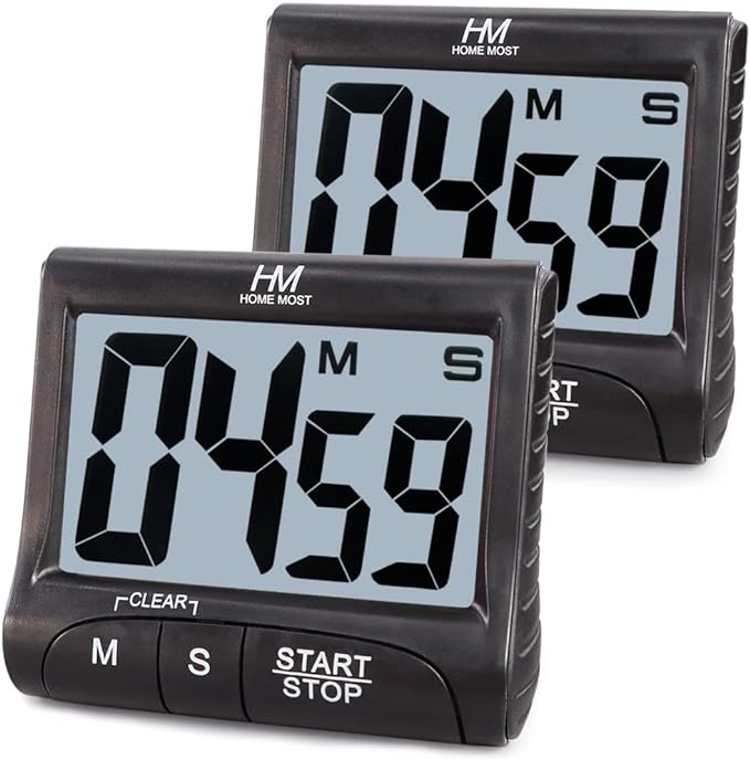 2-Pack Large Display Kitchen Timer by HomeMost