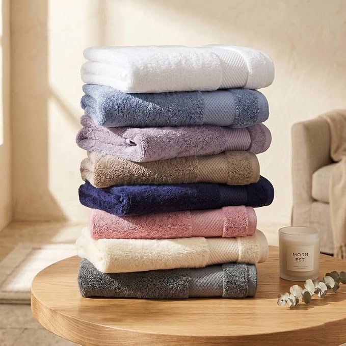 BIOWEAVES 100% Organic Cotton 6-Piece Luxury Bathroom Towels Set GOTS Certified - Image 8