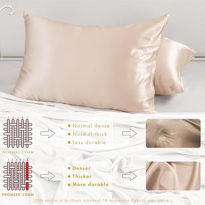 PROMEED 100% Mulberry Silk Pillowcase King - Image 5
