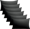 FLXXIE 6 Pack Microfiber Queen Pillowcases, Ultra Soft and Wrinkle, Fade by FLXXIE