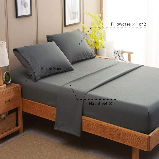 SONORO KATE Bed Sheet Set Super Soft Microfiber 1800 Thread Count Luxury - Image 2