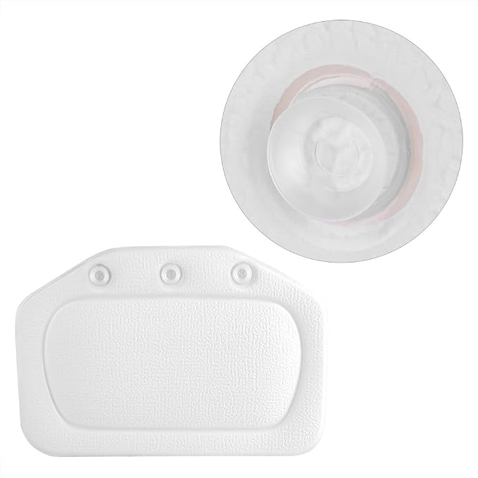 Bath Pillow, Bathtub Head Neck Support, Soft Foam Padded Spa Tub Headrest Back - Image 5