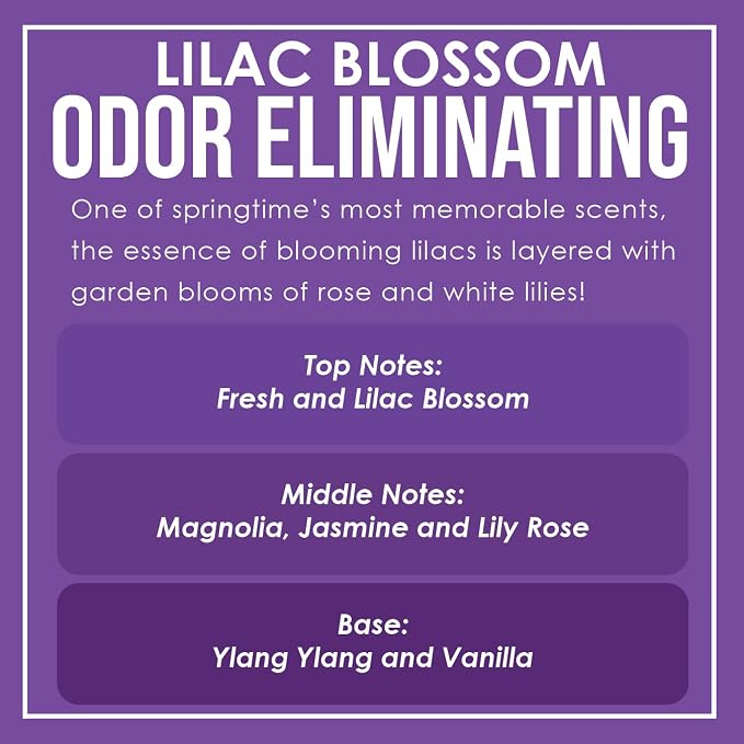 Lilac Blossom Two Pack Odor Eliminating Highly Fragranced Candle - Image 5