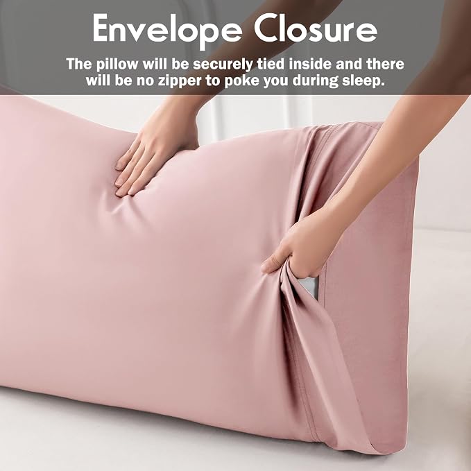 Pillowcases Queen Size 2 Pack, Cooling Pillow Cases - Image 3