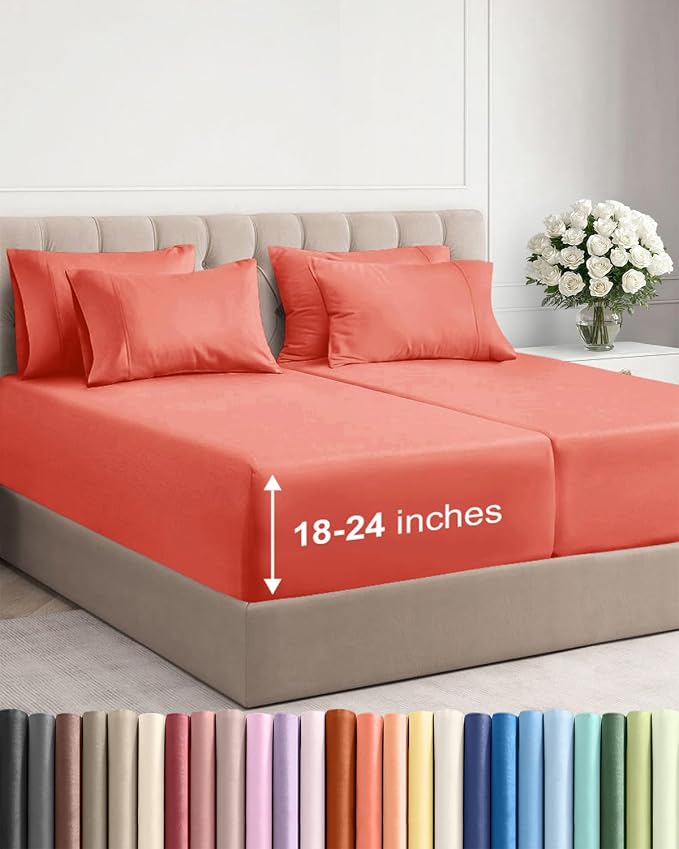 Extra Deep Split King Sheet Set by CGKUnlimited