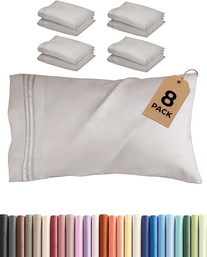 King Pillow Cases Set of 8 by CGKUnlimited