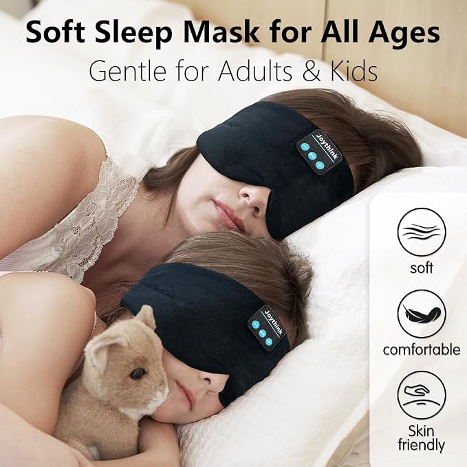 Joythink Sleep Headphones Sleep Mask Kids Children Wireless Music Eye Mask - Image 2
