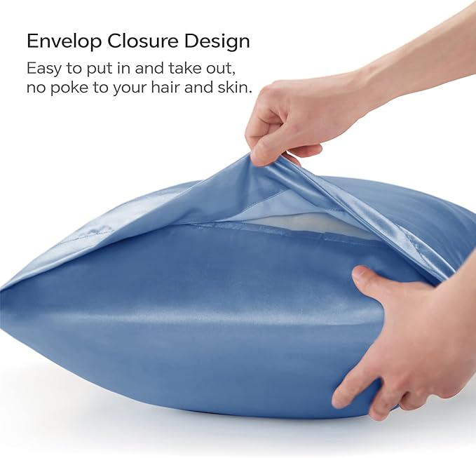 BEDELITE Satin Body Pillow Cover, Super Soft and Cooling Body Pillow Pillowcase - Image 4