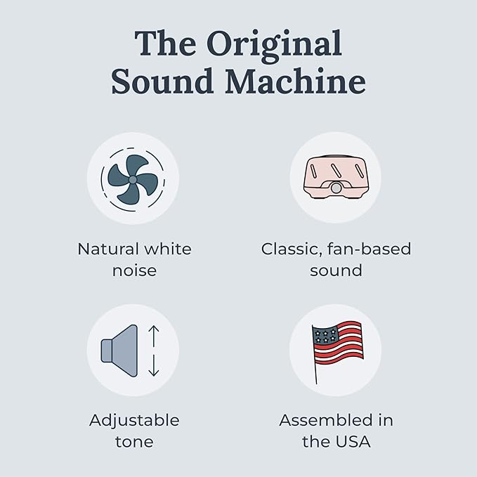 Yogasleep Dohm Uno White Noise Sound Machine, Real Fan Inside - Image 2
