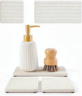 Diatomaceous Earth Sink Organizer Tray Set, Faucet Splash Guard by Homdiva