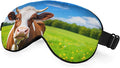 Cows Sleep Mask Eye Mask Fresh Grass Blue Sky White Clouds Sleep Mask Light by Unknown