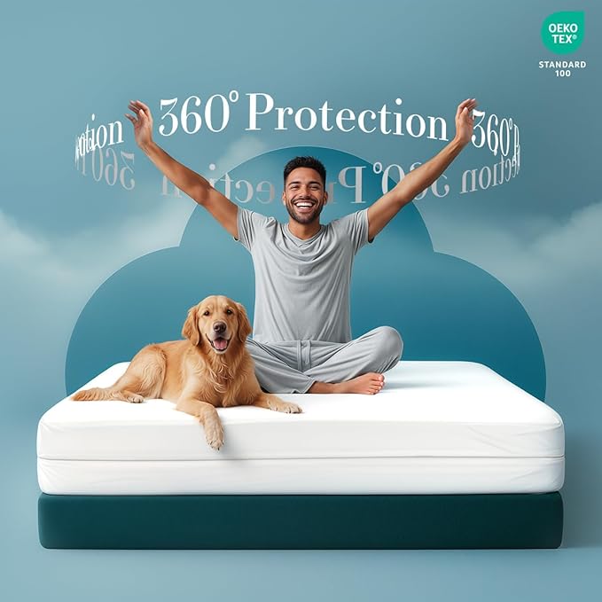 Utopia Bedding Mattress Protector Zippered Twin Size, 100% Waterproof Bed Bug - Image 5